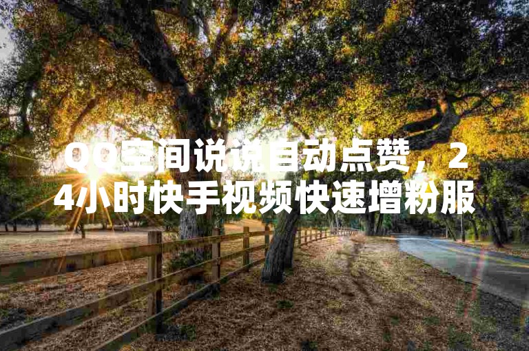 QQ空间说说自动点赞，24小时快手视频快速增粉服务。