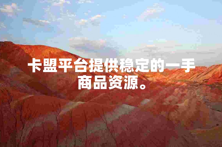 卡盟平台提供稳定的一手商品资源。