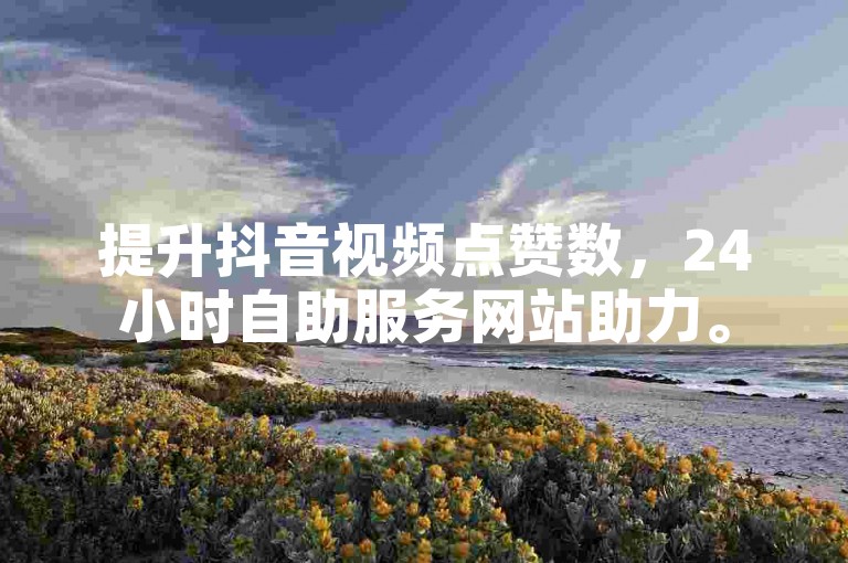 提升抖音视频点赞数，24小时自助服务网站助力。