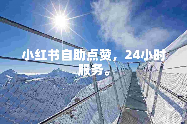 小红书自助点赞，24小时服务。