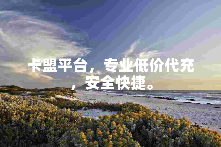 卡盟平台，专业低价代充，安全快捷。