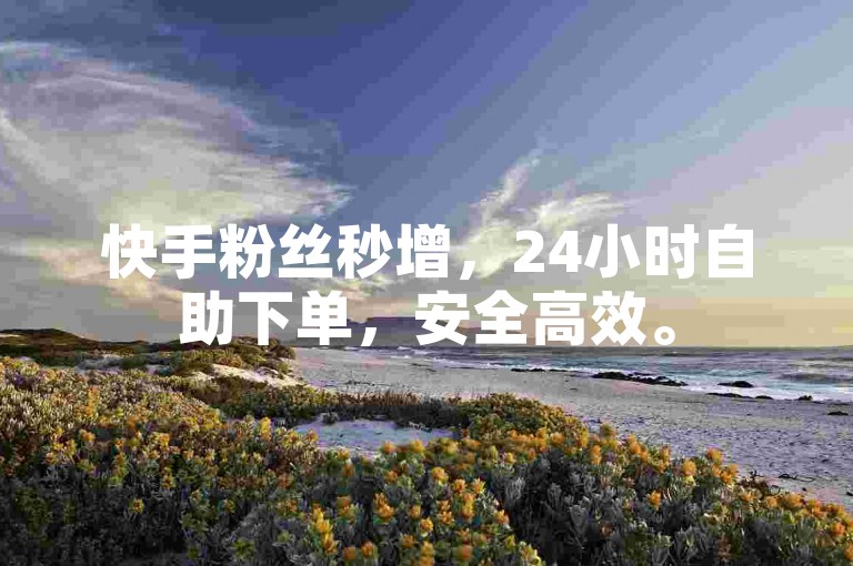 快手粉丝秒增，24小时自助下单，安全高效。