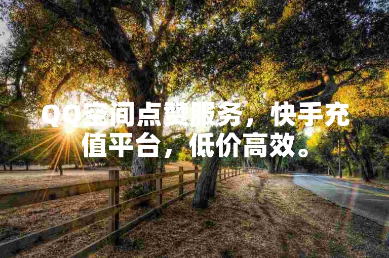 QQ空间点赞服务，快手充值平台，低价高效。