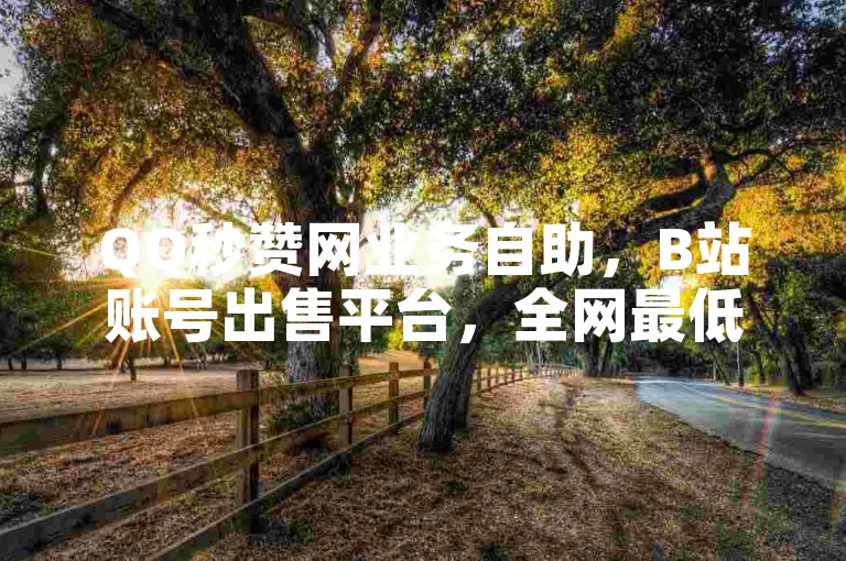 QQ秒赞网业务自助，B站账号出售平台，全网最低价。