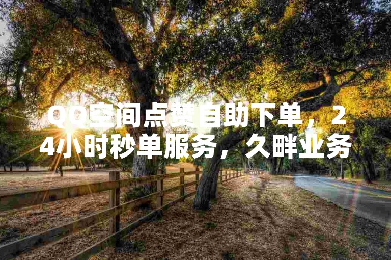 QQ空间点赞自助下单，24小时秒单服务，久畔业务网提供全网最低价。