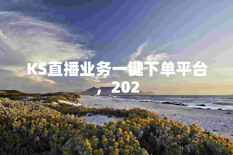 KS直播业务一键下单平台，2025必学技巧！