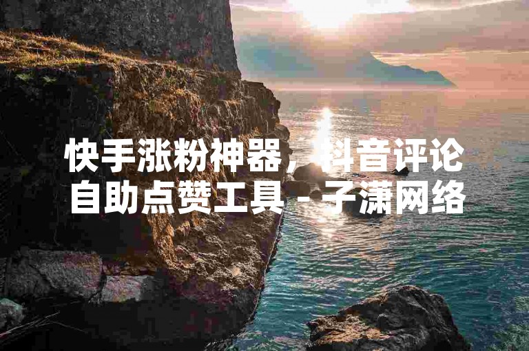 快手涨粉神器，抖音评论自助点赞工具 - 子潇网络下单服务