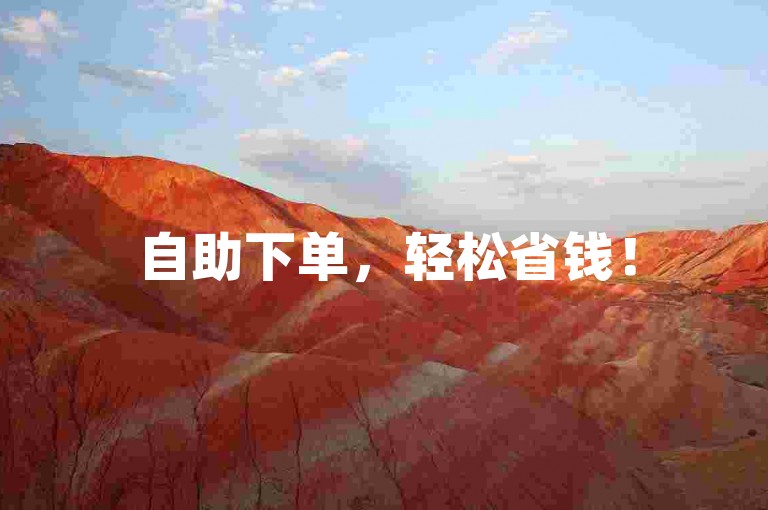 自助下单，轻松省钱！