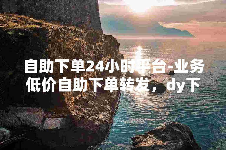 自助下单24小时平台-业务低价自助下单转发，dy下单业务平台。