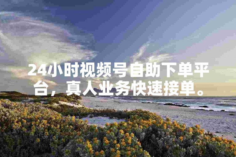 24小时视频号自助下单平台，真人业务快速接单。
