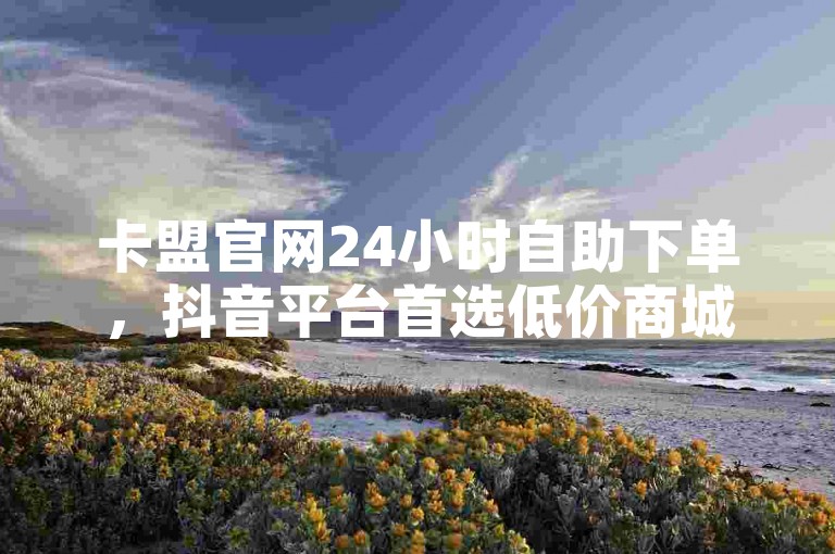 卡盟官网24小时自助下单，抖音平台首选低价商城。