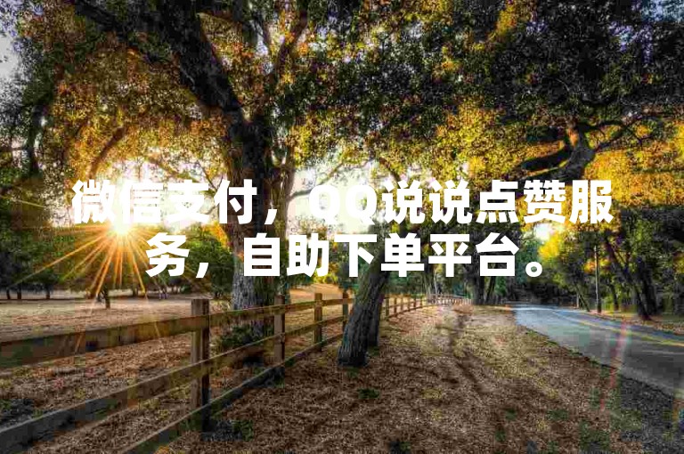 微信支付，QQ说说点赞服务，自助下单平台。
