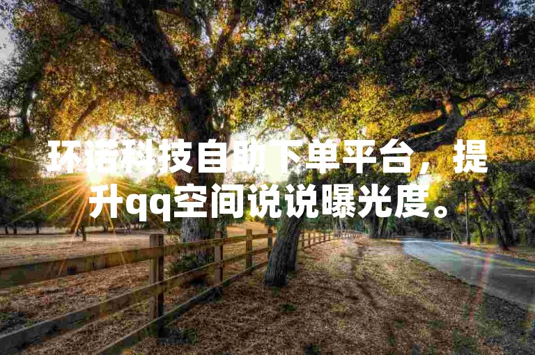 环诺科技自助下单平台，提升qq空间说说曝光度。