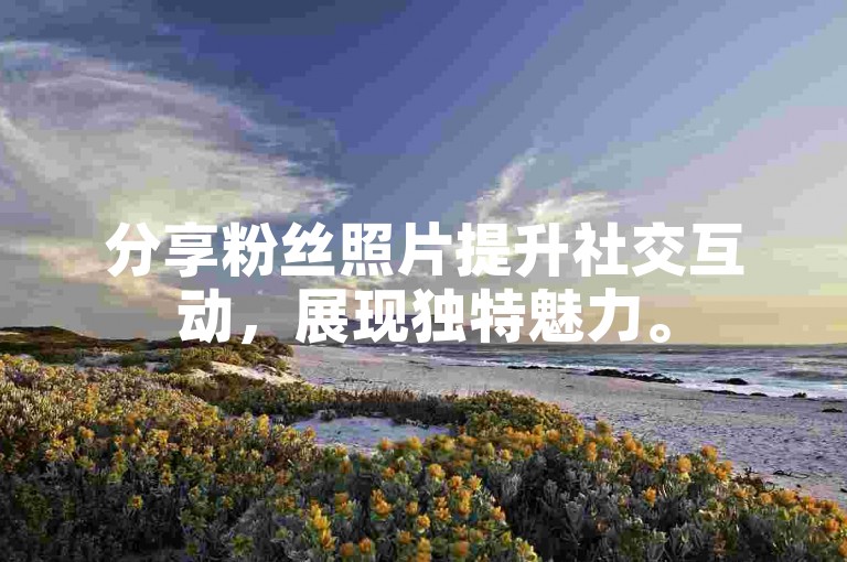 分享粉丝照片提升社交互动，展现独特魅力。
