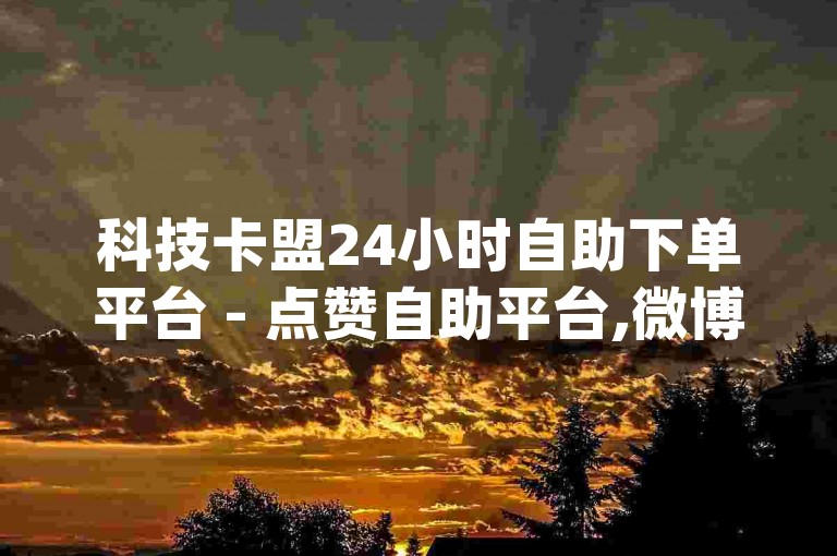 科技卡盟24小时自助下单平台 - 点赞自助平台,微博自助下单平台 - qq代刷