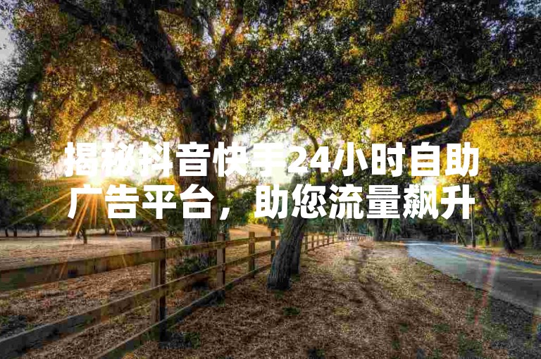 揭秘抖音快手24小时自助广告平台，助您流量飙升。