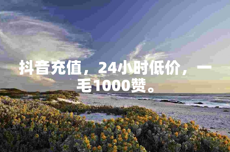 抖音充值，24小时低价，一毛1000赞。