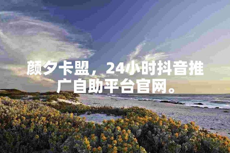 颜夕卡盟，24小时抖音推广自助平台官网。