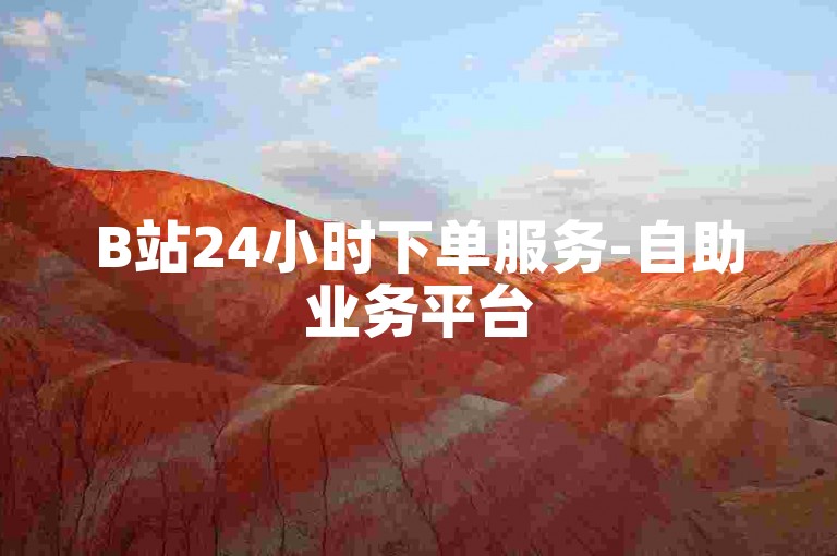 B站24小时下单服务-自助业务平台