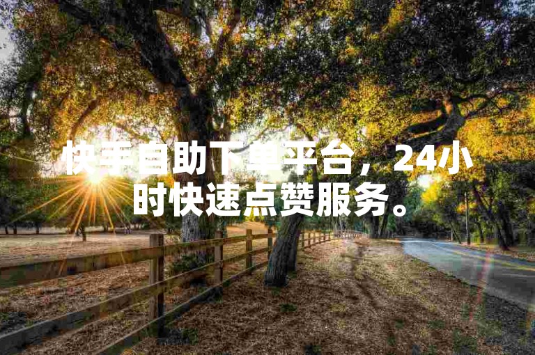 快手自助下单平台，24小时快速点赞服务。