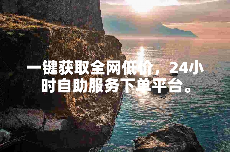 一键获取全网低价，24小时自助服务下单平台。