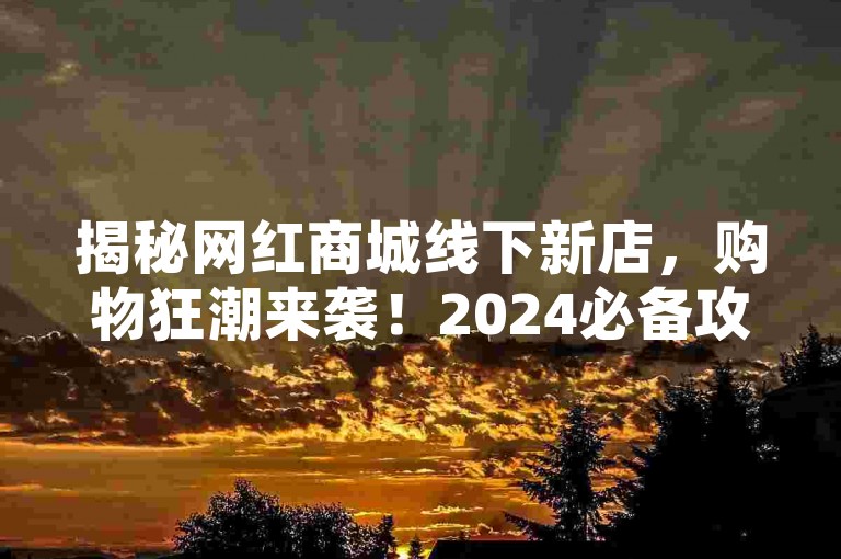 揭秘网红商城线下新店，购物狂潮来袭！2024必备攻略。