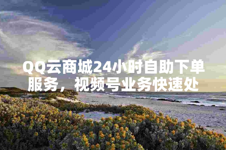 QQ云商城24小时自助下单服务，视频号业务快速处理。