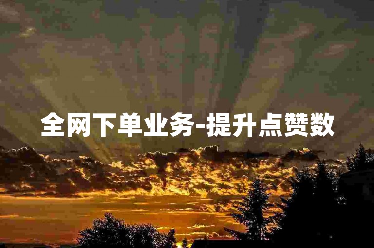 全网下单业务-提升点赞数