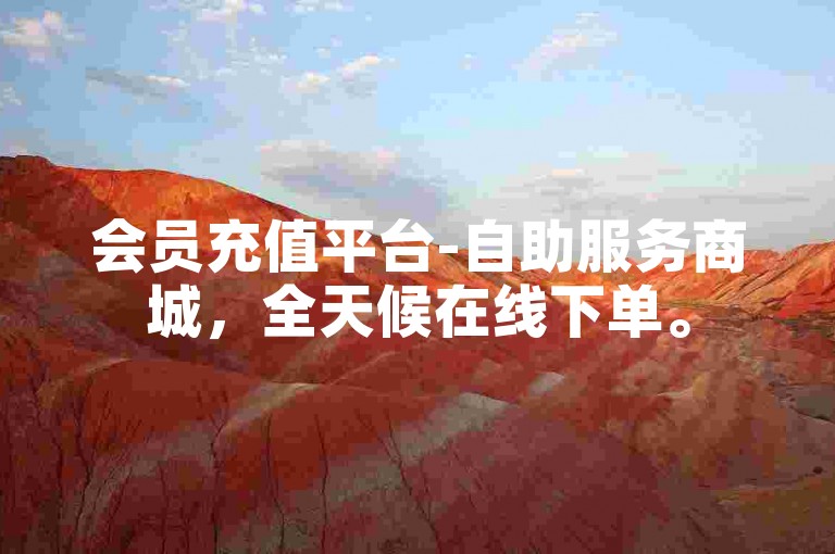 会员充值平台-自助服务商城，全天候在线下单。