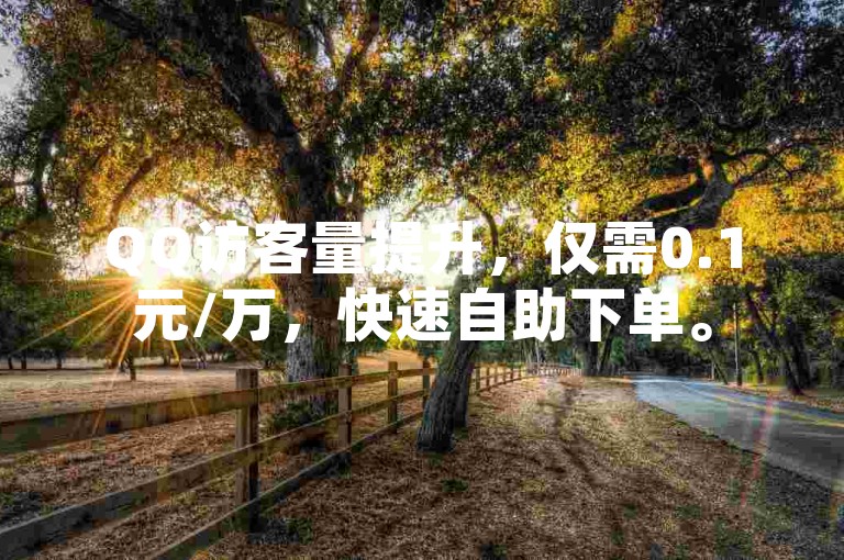 QQ访客量提升，仅需0.1元/万，快速自助下单。