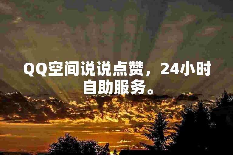 QQ空间说说点赞，24小时自助服务。