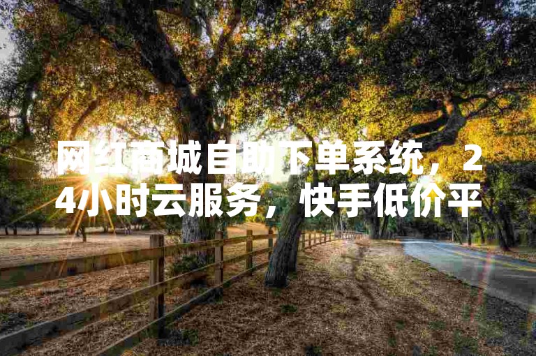 网红商城自助下单系统，24小时云服务，快手低价平台。