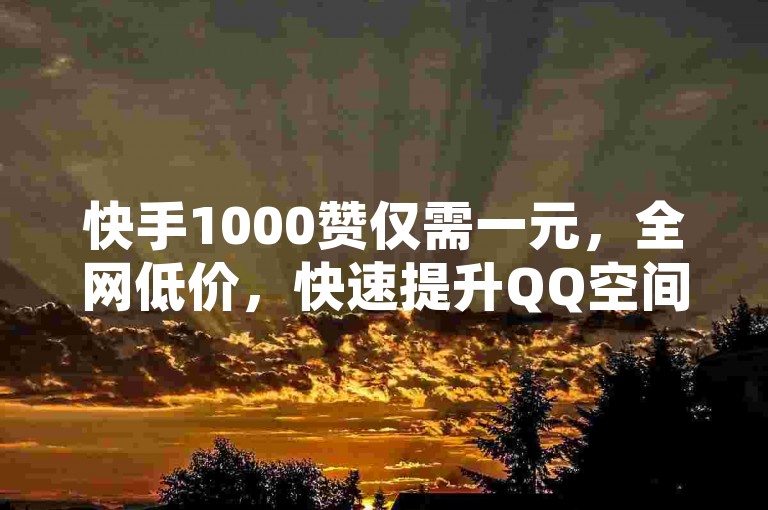 快手1000赞仅需一元，全网低价，快速提升QQ空间访客量。