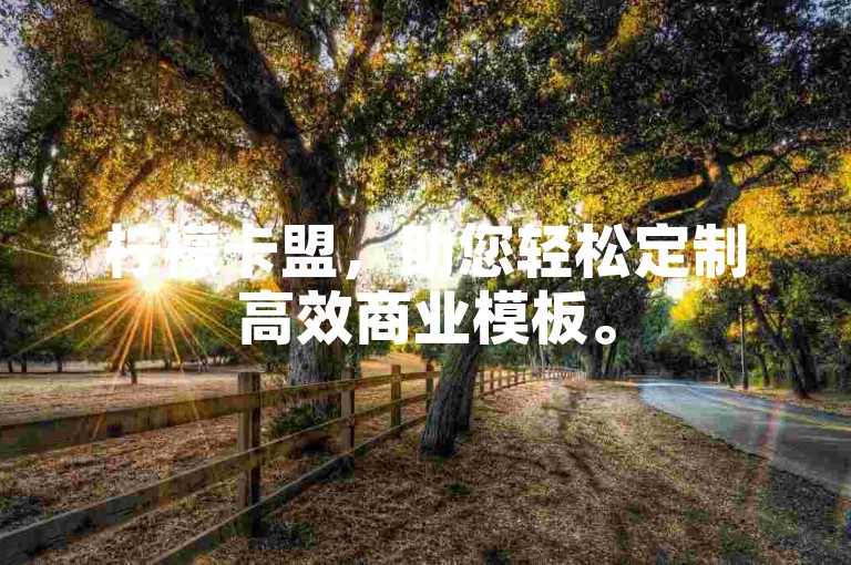 柠檬卡盟，助您轻松定制高效商业模板。