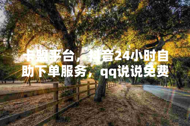 卡盟平台，抖音24小时自助下单服务，qq说说免费刷。
