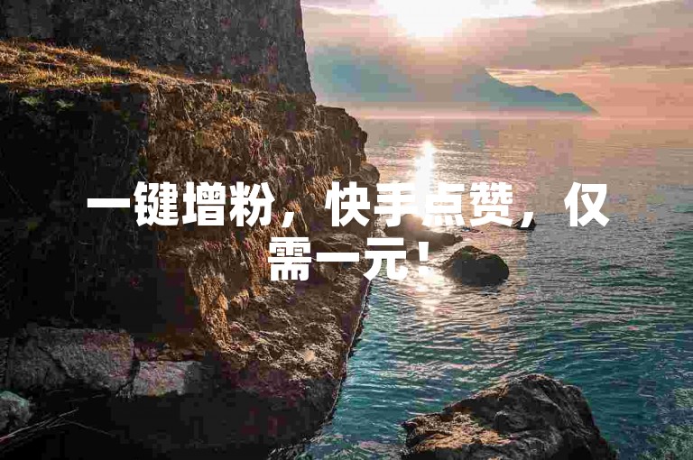 一键增粉，快手点赞，仅需一元！