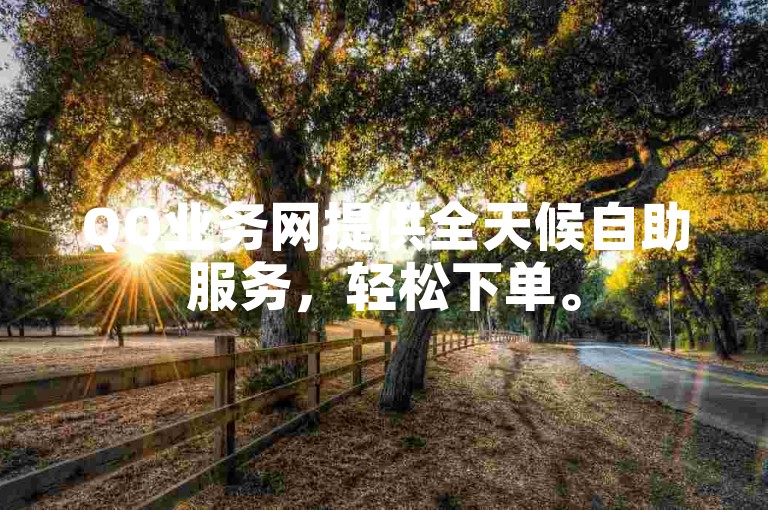 QQ业务网提供全天候自助服务，轻松下单。
