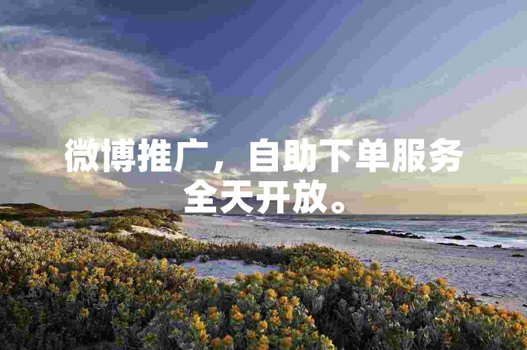 微博推广，自助下单服务全天开放。