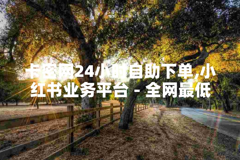 卡密网24小时自助下单,小红书业务平台 - 全网最低价