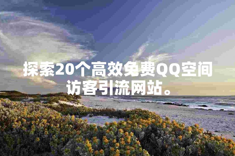 探索20个高效免费QQ空间访客引流网站。