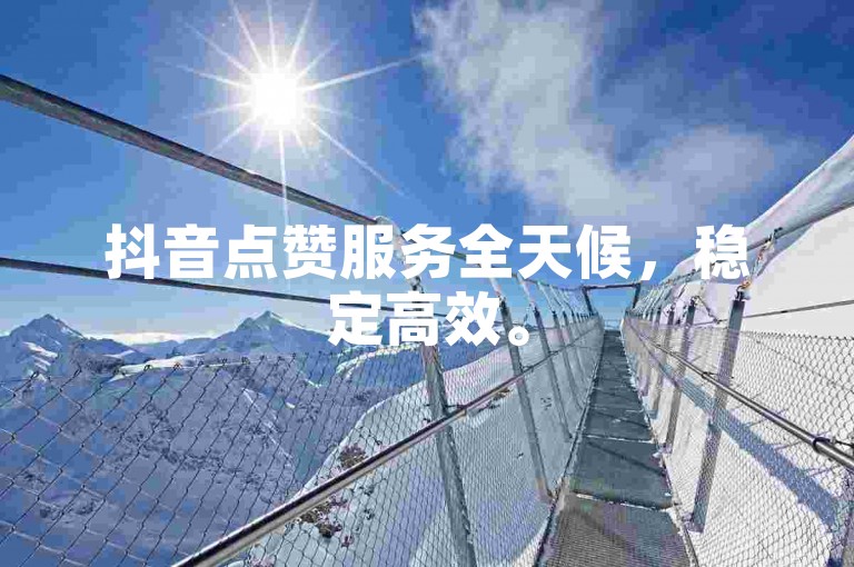 抖音点赞服务全天候，稳定高效。