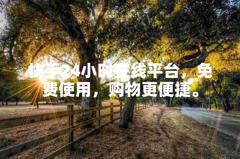 快手24小时在线平台，免费使用，购物更便捷。