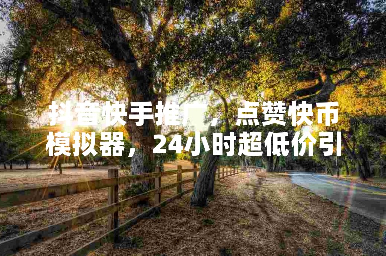 抖音快手推广，点赞快币模拟器，24小时超低价引流。