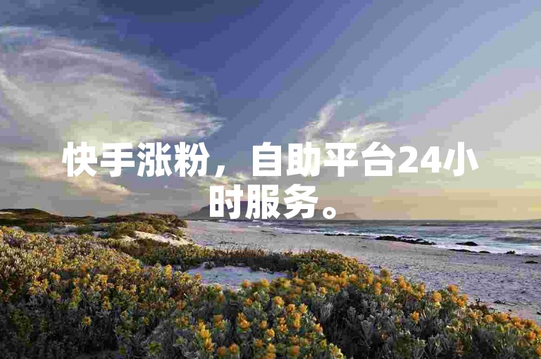 快手涨粉，自助平台24小时服务。