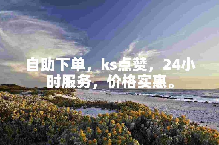 自助下单，ks点赞，24小时服务，价格实惠。