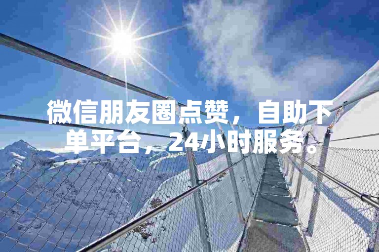 微信朋友圈点赞，自助下单平台，24小时服务。