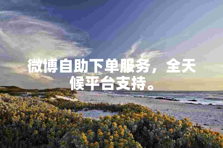 微博自助下单服务，全天候平台支持。