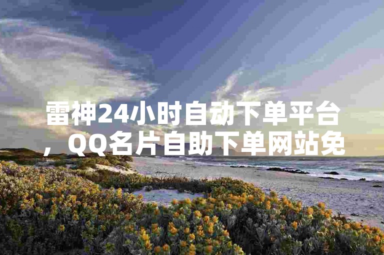 雷神24小时自动下单平台，QQ名片自助下单网站免费体验。