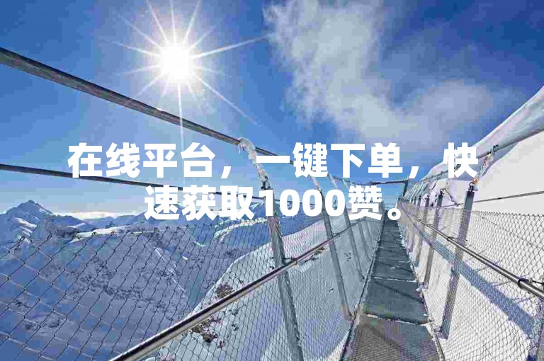 在线平台，一键下单，快速获取1000赞。