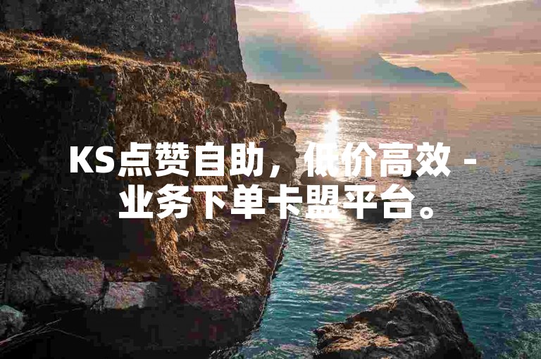 KS点赞自助，低价高效 - 业务下单卡盟平台。